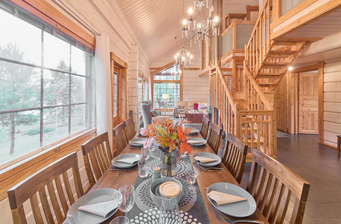 Villa Onni, m&ouml;kin olotilat, avara ja skandinaavinen tyyli