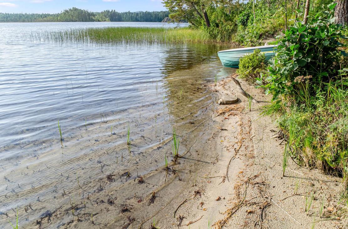 Sandstrand, Ruderboot