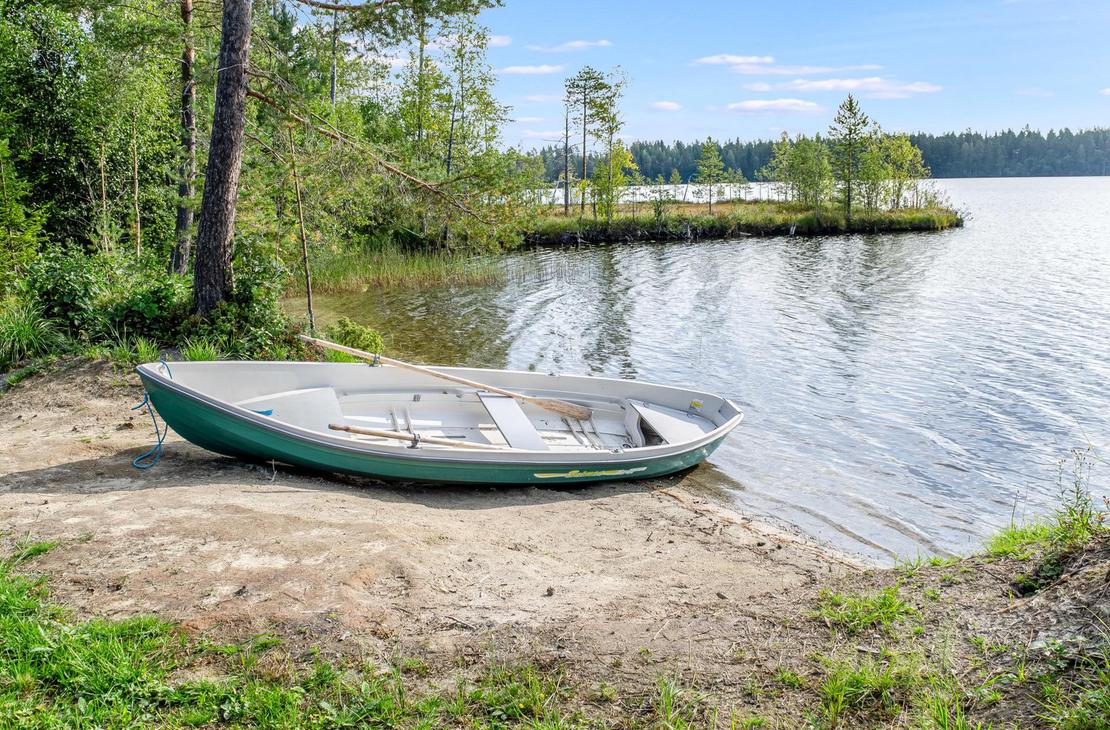 Sandstrand, Ruderboot