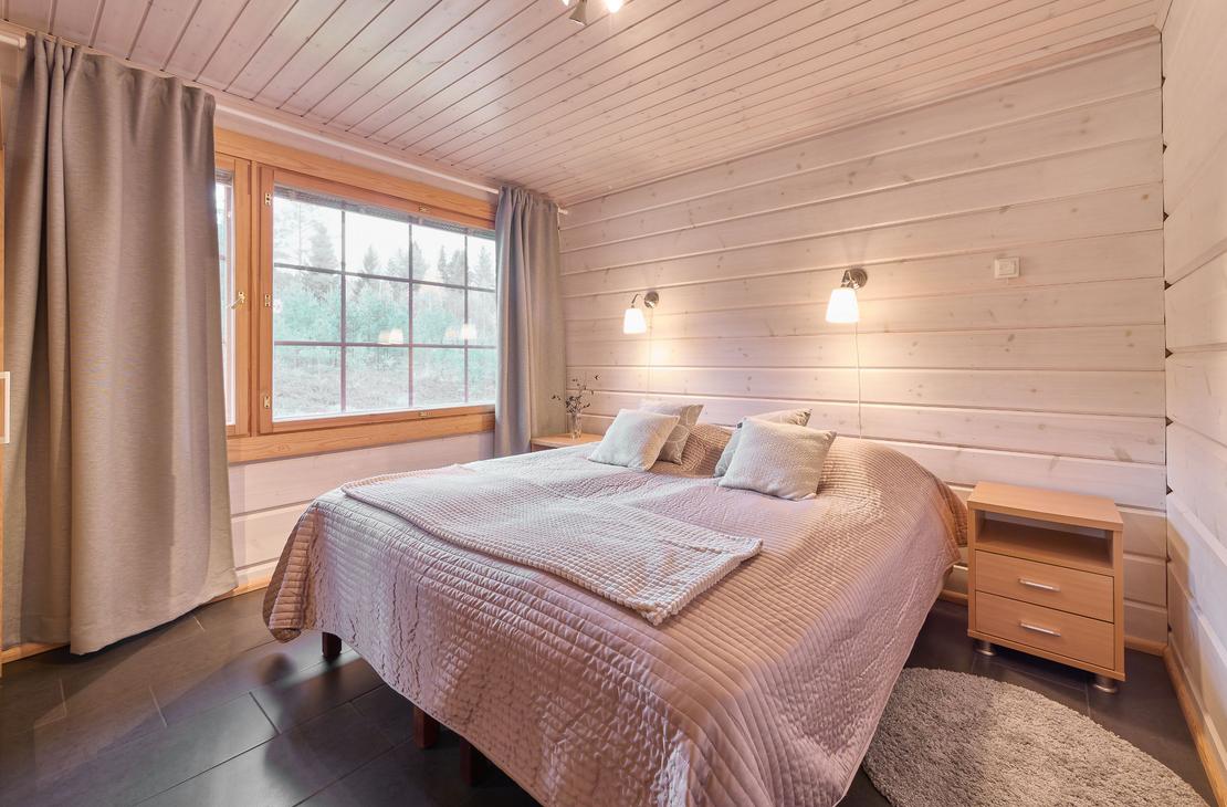 Villa Onni, tunnelmallinen makuuhuone, Skandinaavinen tyyli